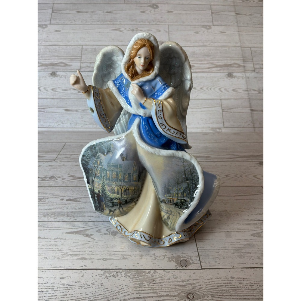 Thomas Kinkade Winter Angels of Light Angel of Beauty Bradford Exchange Figurine